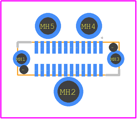 USB4151-GF-C - GCT (GLOBAL CONNECTOR TECHNOLOGY) PCB footprint - Other - Other - USB4151-GF-C-3