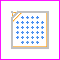 ATSAML10E16A-UUT - Microchip PCB footprint - BGA - BGA - 32-pin WLCSP