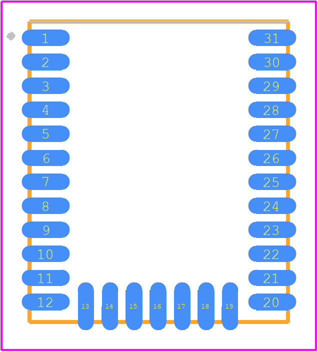 BGM220SC22WGA2 - Silicon Labs PCB footprint - Other - Other -   BGM210P