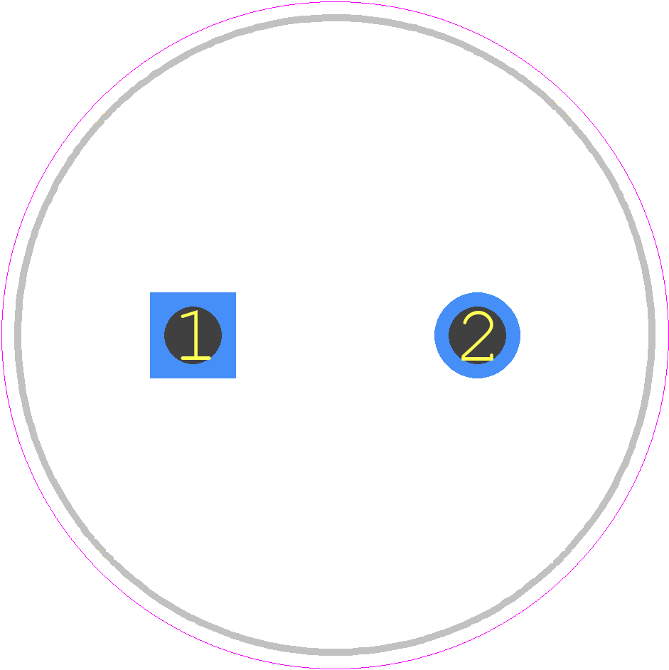 ESMR401VSN331MP45S - Chemi-Con PCB footprint - Capacitor, Polarized Radial Diameter - Capacitor, Polarized Radial Diameter - 22*45_1