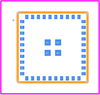 BGM220SC22WGA2R - Silicon Labs PCB footprint - Other - Other - BGM220SC22WGA2R-3