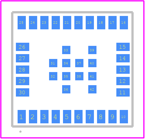 NINA-B111-04B - u-blox PCB footprint - Other - Other - NINA-B111-04B-4