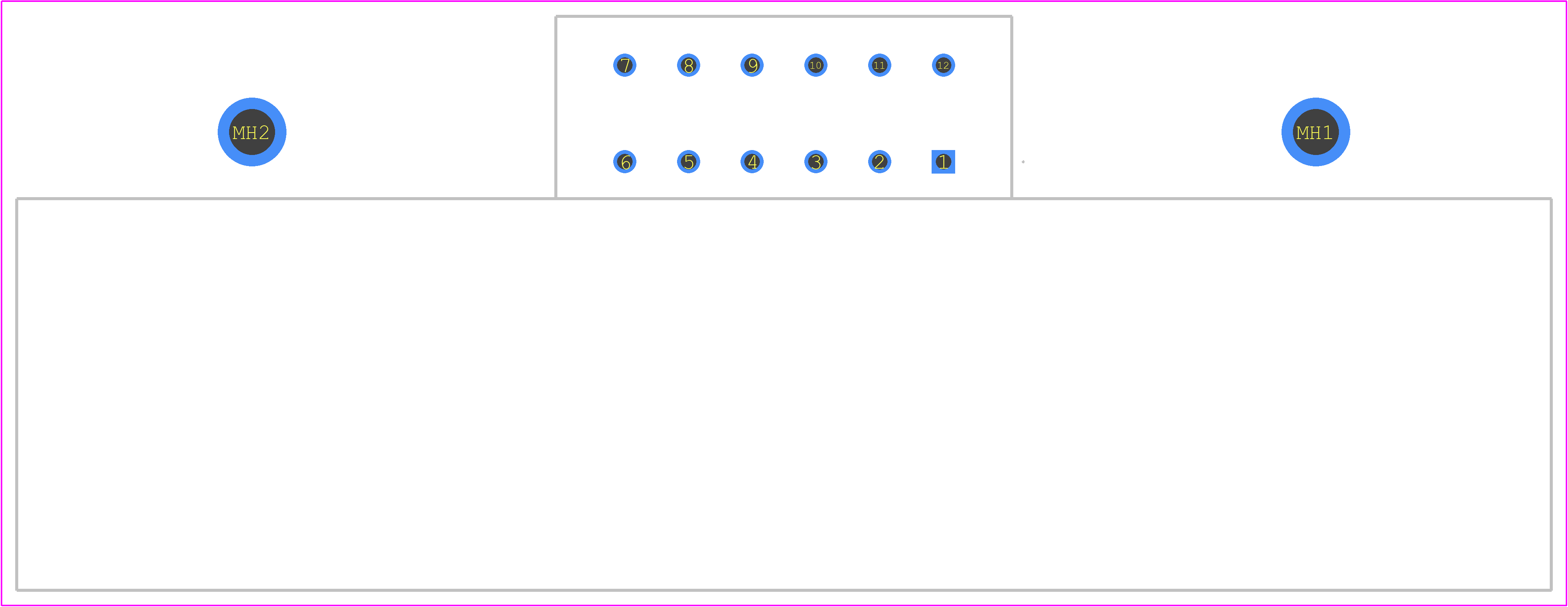 DTM13-12PA-R019 - TE Connectivity PCB footprint - Other - Other - DTM13-12PA-R019-6