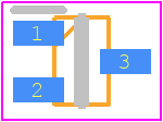SZNUP3125WTT1G - onsemi PCB footprint - SOT23 (3-Pin) - SOT23 (3-Pin) - SC-70 (SOT-323)