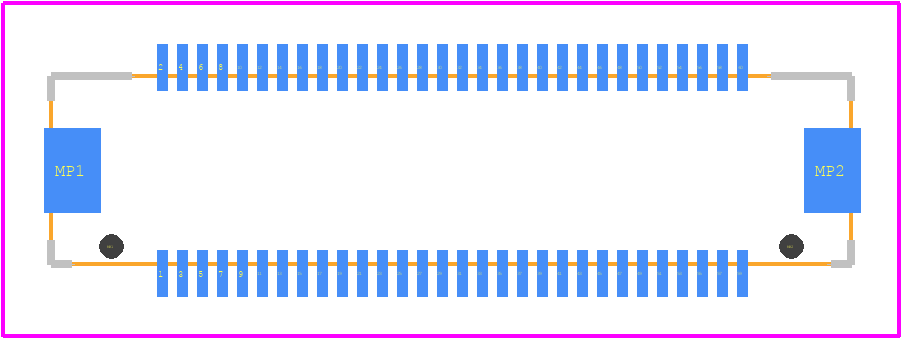 DF17(2.0)-60DP-0.5V(57) - Hirose PCB footprint - Other - Other - DF17(2.0)-60DP-0.5V(57)-1