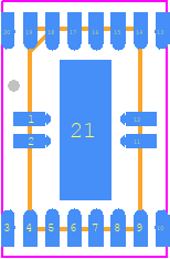 CBTL02043ABQ - NXP PCB footprint - Quad Flat No-Lead - Quad Flat No-Lead - SOT764-1