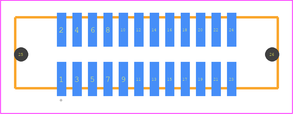 SHF-112-01-L-D-SM-LC-K-TR - SAMTEC PCB footprint - Other - Other - SHF-112-01-X-D-SM-LC-K-TR