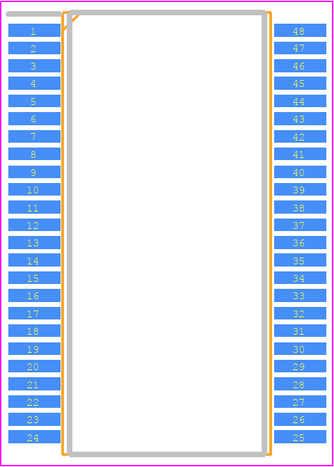 HT1621B(48SSOP) - Holtek PCB footprint - Small Outline Packages - Small Outline Packages - 48-pin SSOP_2020