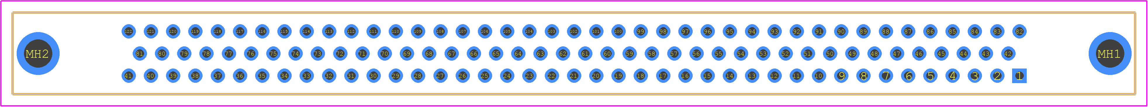 RM322-122-202-5500 - Molex PCB footprint - Other - Other - RM322-122-202-5500-2