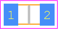 SF-1206HH12M-2 - Bourns PCB footprint - Fuses Chip - Fuses Chip - 1206 (Thickness 1.17mm)