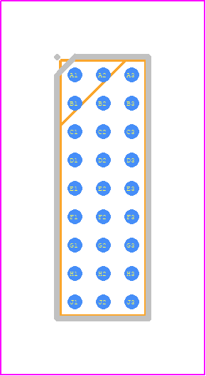 RT2402B7TR7 - CTS PCB footprint - BGA - BGA - RT2402B7TR7