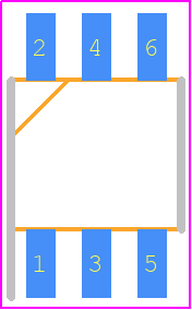 FW-03-03-L-D-295-100 - SAMTEC PCB footprint - Header, Unshrouded - Straight SMD Pin - Header, Unshrouded - Straight SMD Pin - FW-03-03-L-D-295-100