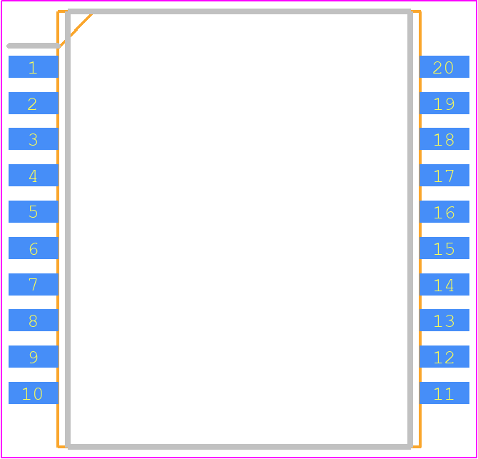 HM1331NL - Yageo Group PCB footprint - Small Outline Packages - Small Outline Packages - HM1331NL