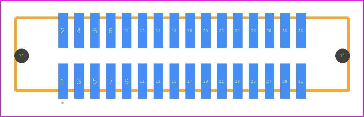 SHF-116-01-F-D-SM-LC - SAMTEC PCB footprint - Other - Other - SHF-116-01-X-D-SM-LC