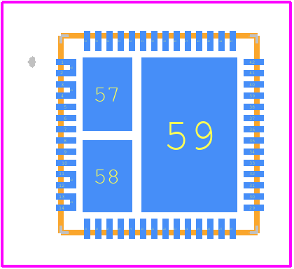 TPS65988DKRSHR - Texas Instruments PCB footprint - Other - Other - RSH0056E