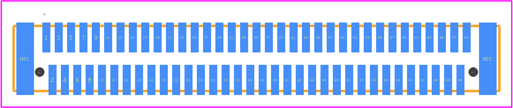 91911-31369 - Amphenol PCB footprint - Other - Other - 91911-31369-2