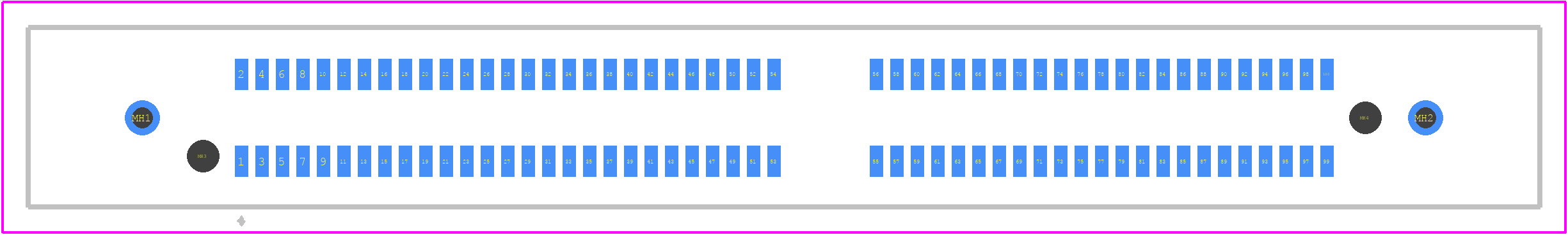 SPD08-100-L-RB-TR - 3M PCB footprint - Other - Other - SPD08-100-L-RB-TR-1
