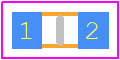 049402.5NR - LITTELFUSE PCB footprint - Fuses Chip - Fuses Chip - 049402.5NR