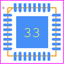 RAJ240045DNP#HC3 - Renesas Electronics PCB footprint - Quad Flat No-Lead - Quad Flat No-Lead - RAJ240045DNP#HC3