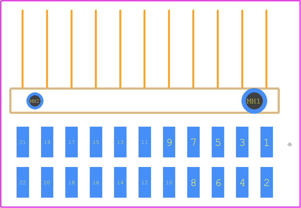 TSM-111-02-S-DH-A - SAMTEC PCB footprint - Other - Other - TSM-111-02-S-DH-A-1