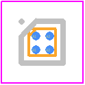 ADP165ACBZ-1.8-R7 - Analog Devices PCB footprint - BGA - BGA - (CB-4-1)