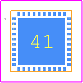 QPB9348TR13 - Qorvo PCB footprint - Other - Other - 40 Pin 6 x 6 mm Leadless SMT Package