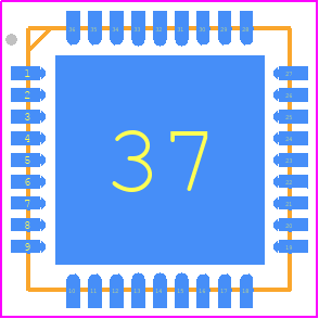 ADN8835ACPZ-R7 - Analog Devices PCB footprint - Quad Flat No-Lead - Quad Flat No-Lead - ADN8835ACPZ