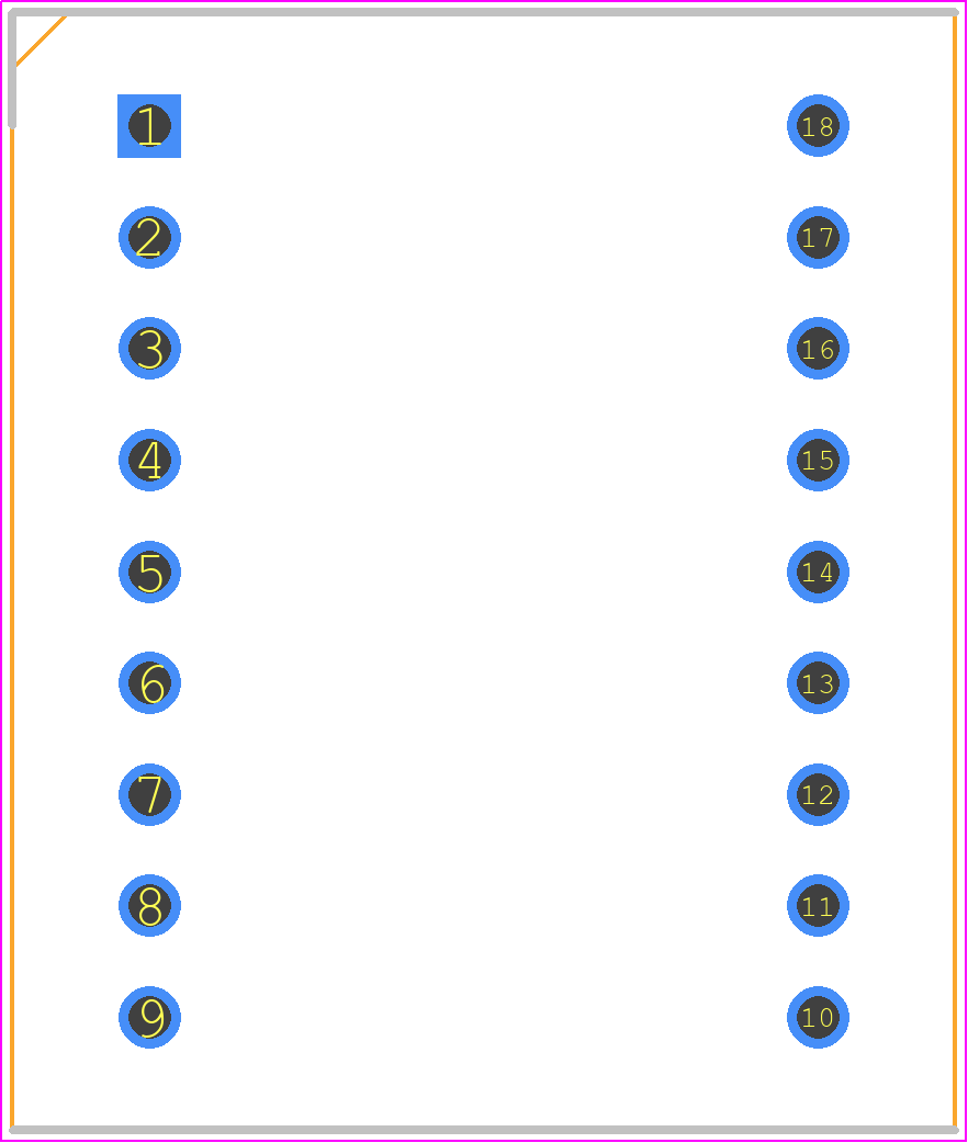 PDC54-11CGKWA - Kingbright PCB footprint - Dual-In-Line Sockets - Dual-In-Line Sockets - PDC54-11CGKWA