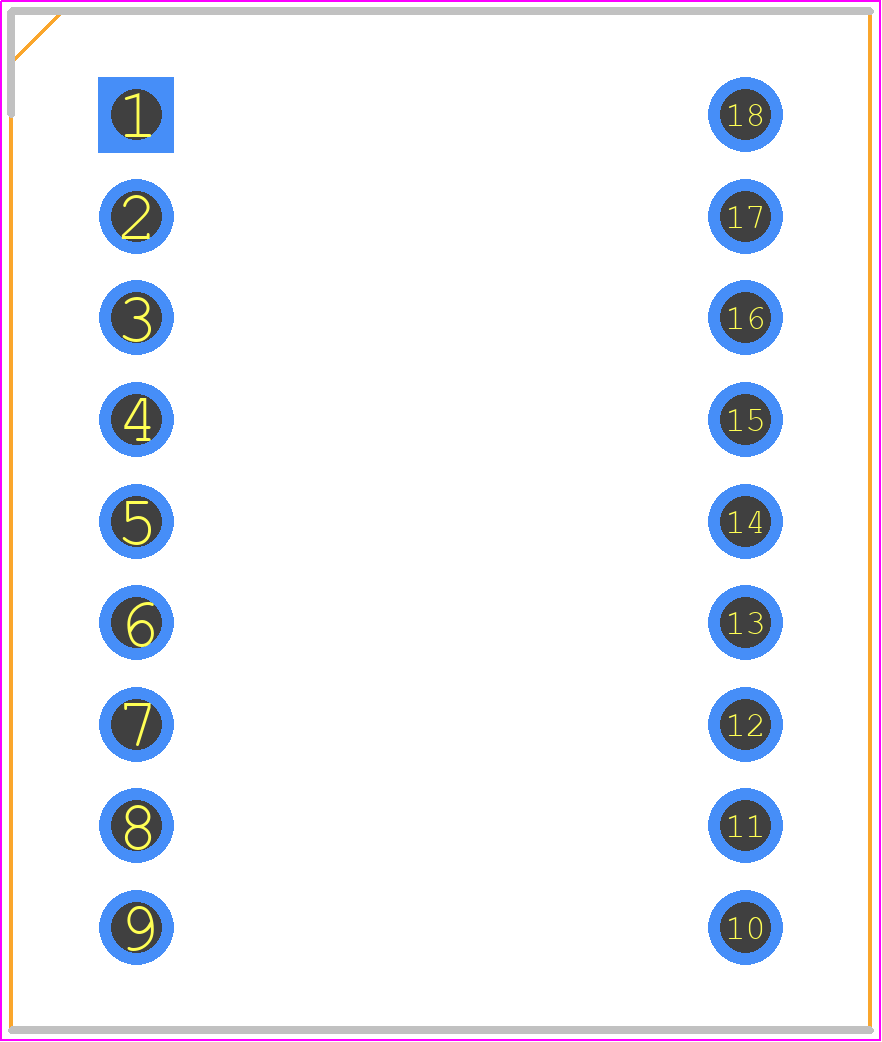 PDC54-11GWA - Kingbright PCB footprint - Dual-In-Line Sockets - Dual-In-Line Sockets - PDC54-11GWA