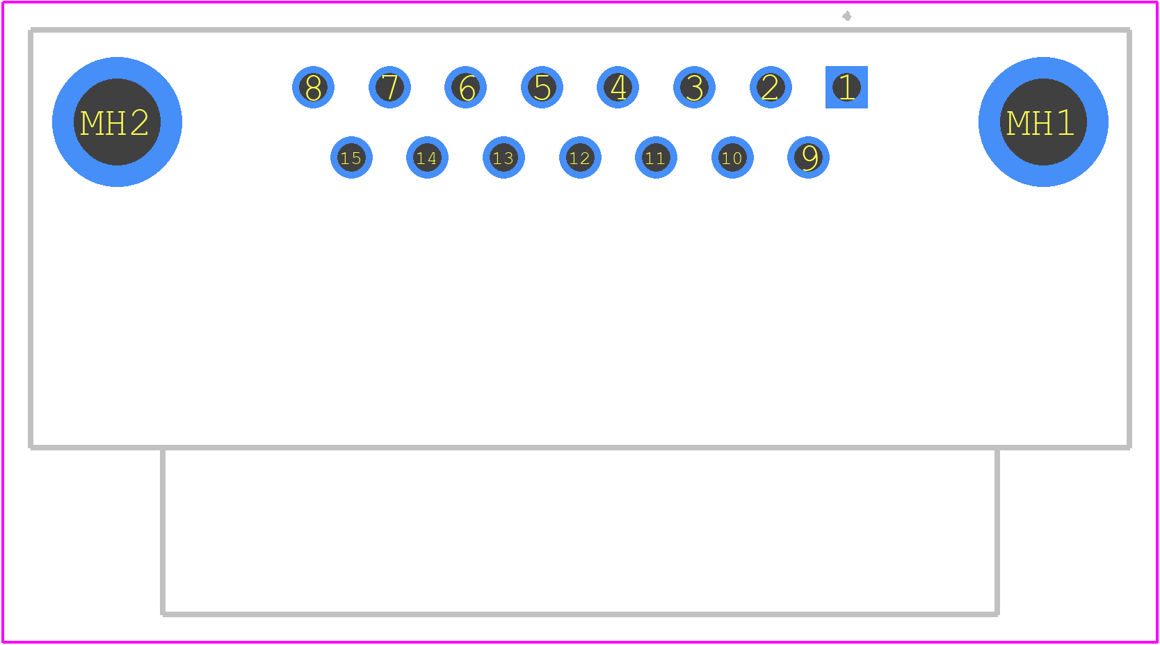 09662527612 - HARTING PCB footprint - Other - Other - 09662527612