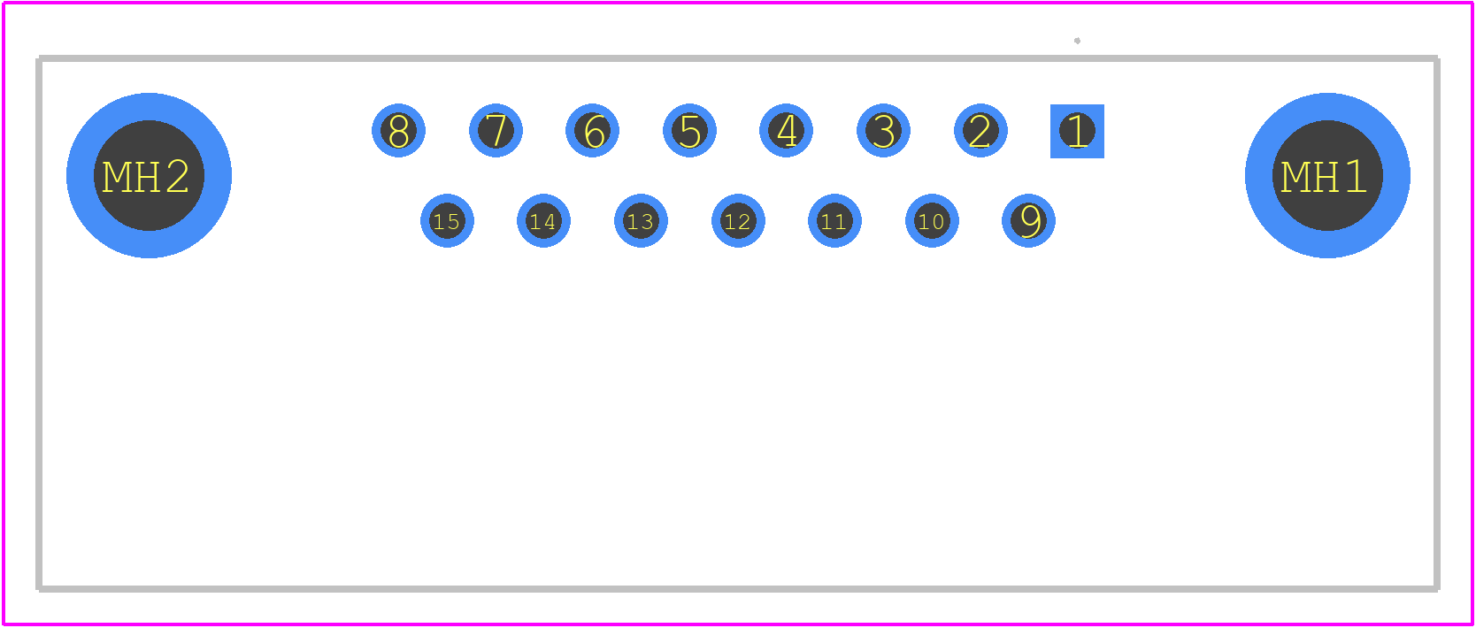 09662526611 - HARTING PCB footprint - Other - Other - 09662526611-2