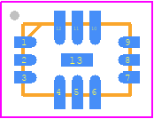 LTC5548IUDB#TRMPBF - Analog Devices PCB footprint - Quad Flat No-Lead - Quad Flat No-Lead - 12-Lead Plastic QFN (3mm × 2mm)