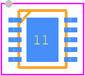 WLAN7001C - NXP PCB footprint - Small Outline No-lead - Small Outline No-lead - WLAN7001C