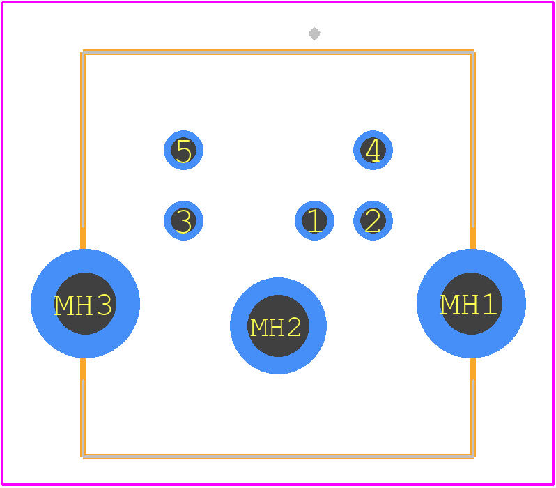 TCS7927-15-401 - HOSIDEN PCB footprint - Other - Other - TCS7927-15-401-3
