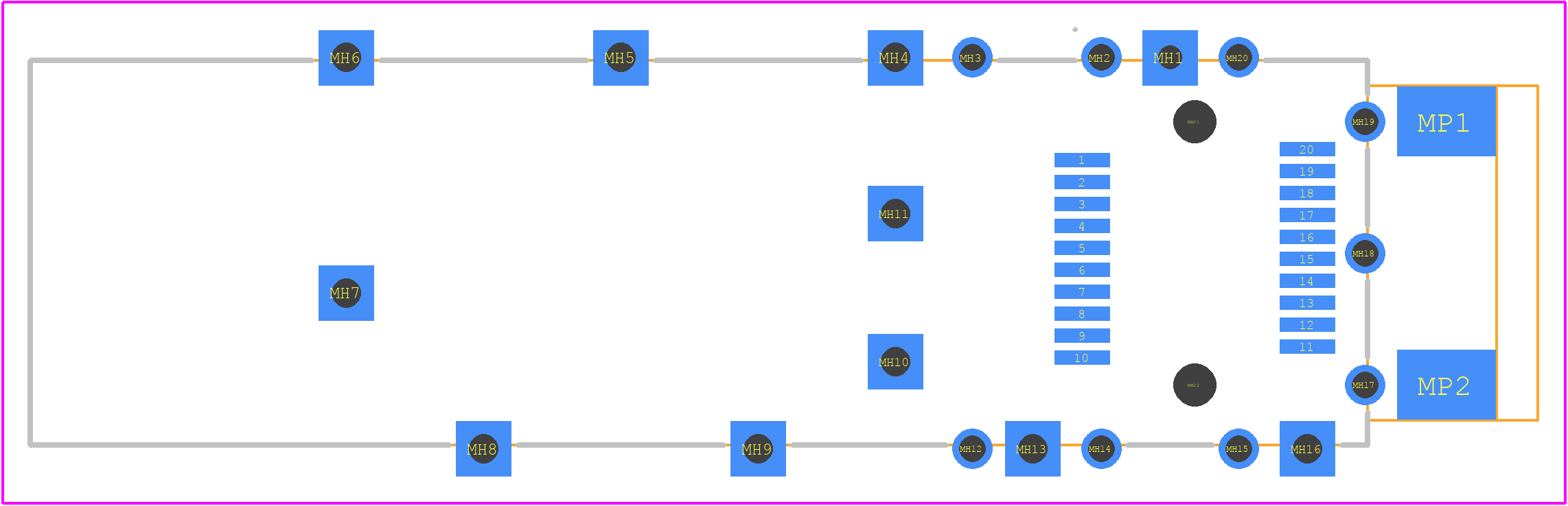 2274000-1 - TE Connectivity PCB footprint - Other - Other - 2274000-1-2