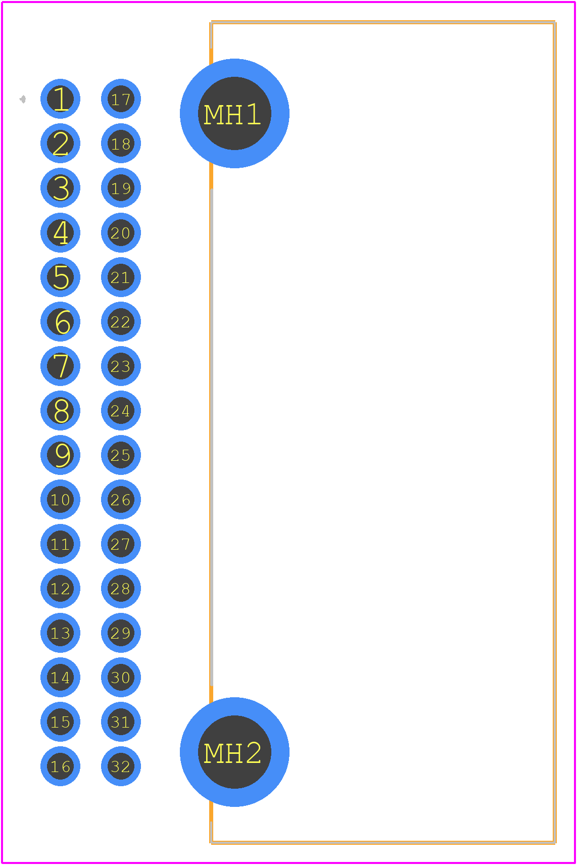 1318745-2 - TE Connectivity PCB footprint - Other - Other - 1318745-2-1