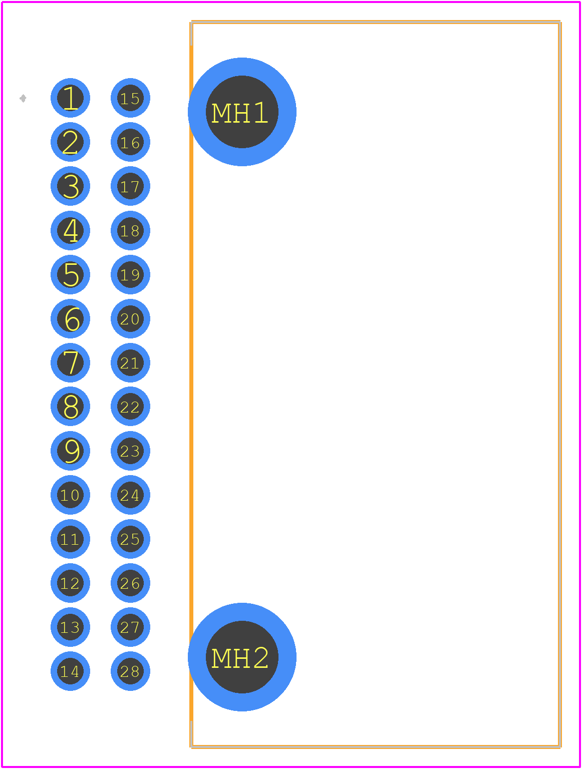 1565373-4 - TE Connectivity PCB footprint - Other - Other - 1565373-4-1