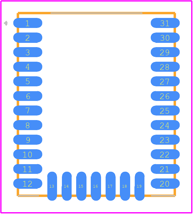 BGM210PB22JIA2R - Silicon Labs PCB footprint - Other - Other - BGM210P