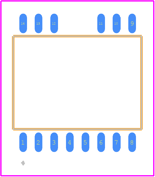 SI82390CD-IS3 - Silicon Labs PCB footprint - Other - Other - SOIC-14 WB-1