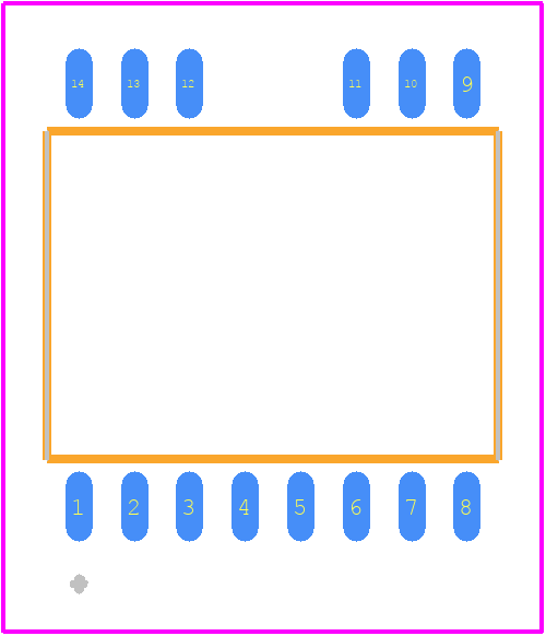 SI82391CD-IS3 - Silicon Labs PCB footprint - Other - Other - SOIC-14 WB-2020