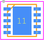 R1240K003B-TR - Ricoh PCB footprint - Small Outline No-lead - Small Outline No-lead - DFN(PLP)2527