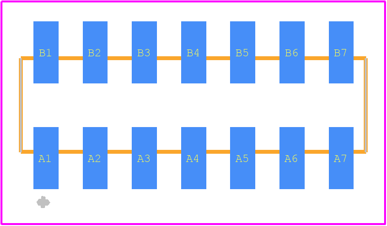 54202-G0807AA4B7LF - Amphenol PCB footprint - Other - Other - 54202-G0807AA4B7LF-3