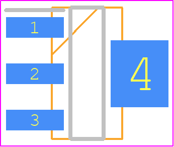 MC33269ST-5.0 - Motorola PCB footprint - SOT223 (3-Pin) - SOT223 (3-Pin) - PLASTIC PACKAGE CASE 318E–04 ISSUE H (SOT–223)