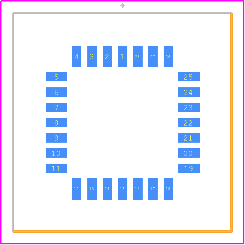 PLCC28TS - GTK PCB footprint - Other - Other - PLCC28TS-3