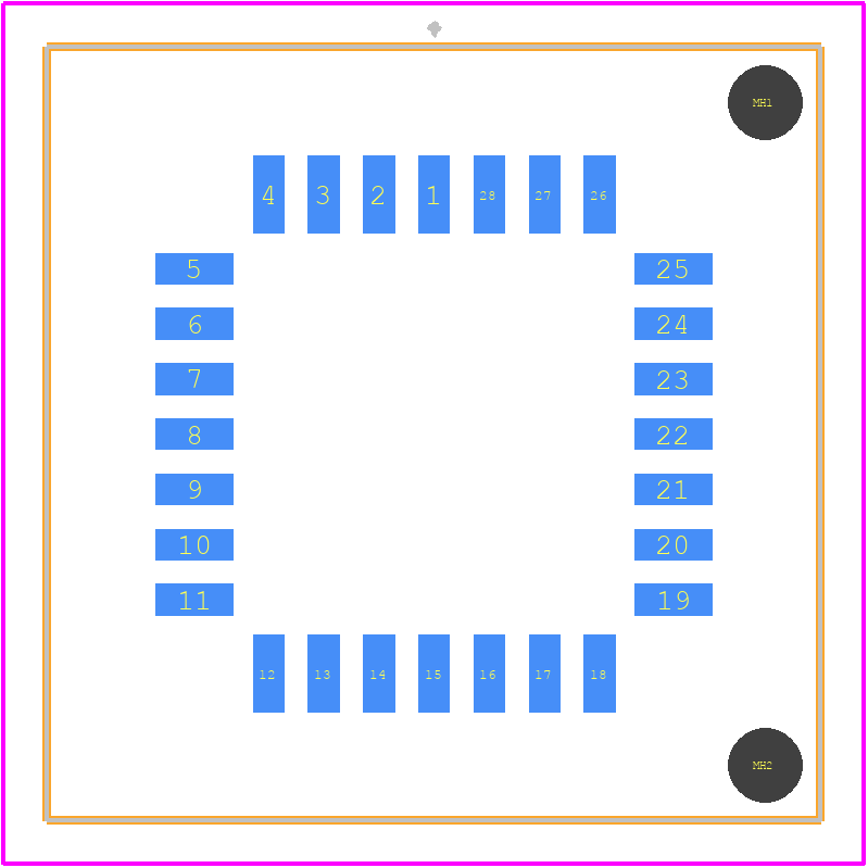 PLCC-28TP-SMTL-TT - 3M PCB footprint - Other - Other - PLCC-28TP-SMTL-TT-2