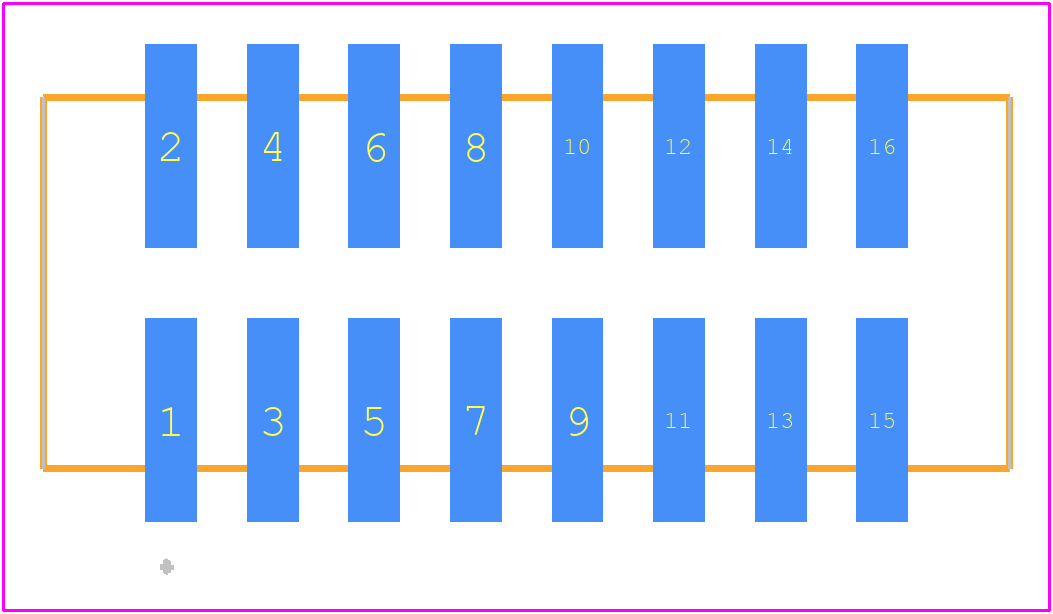 HTSS-108-01-L-DV-P - SAMTEC PCB footprint - Other - Other - HTSS-108-01-L-DV-P-2