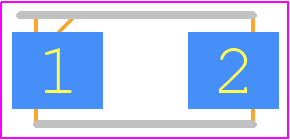 MRA4007 - EIC Semiconductor PCB footprint - Diodes Moulded - Diodes Moulded - SMA-L