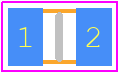 CRGCQ0805J220R - TE Connectivity PCB footprint - Capacitor Chip Non-polarised - Capacitor Chip Non-polarised - CRGCQ0805