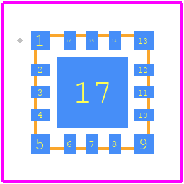 SKY66121-11 - Skyworks PCB footprint - Other - Other - 16-SMD