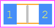 PTN1206Y1001BST1 - Vishay PCB footprint - Resistor Chip - Resistor Chip - PTN1206